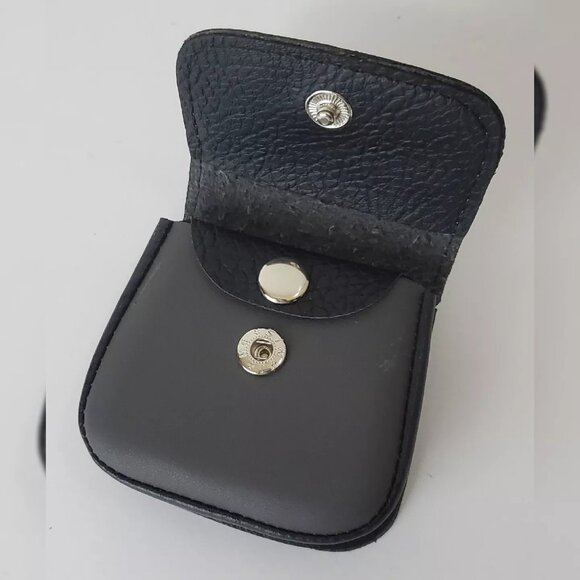 PERUVIAN GENUINE LEATHER PURSE COINS MEN'S WOMEN'S EMBOSSED LOGO DESIGN WALLET - Picture 3 of 3